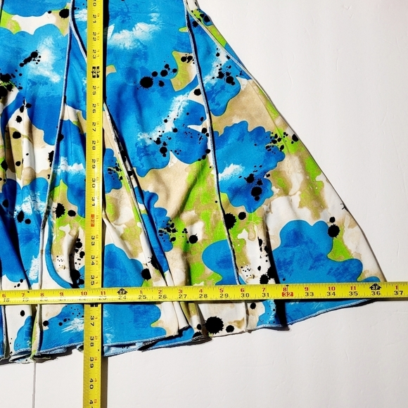 Swing Dress with Stretch Women's Midi Dress with 16 panel swing skirt (M/L) - Picture 6 of 7